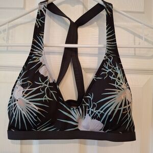 Patagonia Tropical Bikini Turn Top Womens M Removable Pads Swimwear Wornwear